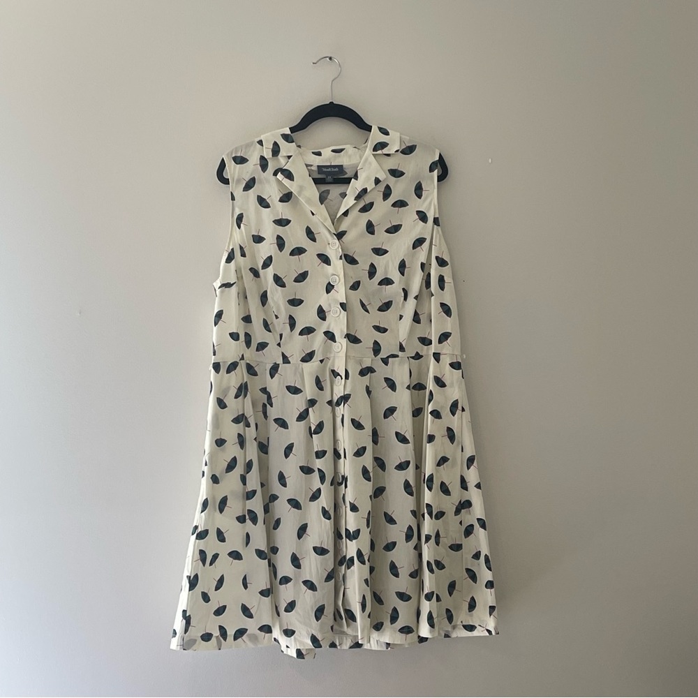 ModCloth Community Brunch Shirt Dress | Size 2x | Umbrella Print | Side Pockets